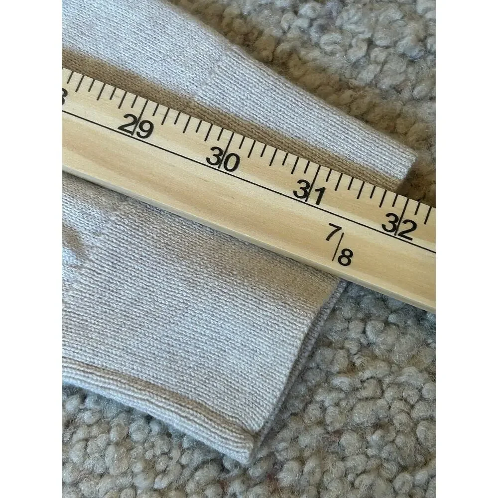 Banana Republic Men’s XL 100% Merino Wool Striped Crewneck Sweater Ivory Gray